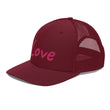 Love In Star Rose Quartz Embroidery on Snapback Trucker Hat