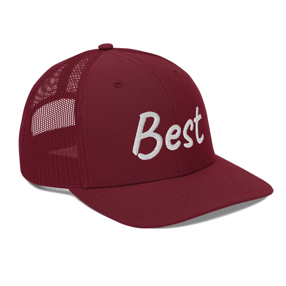 Best In Diamond Embroidery on Snapback Trucker Hat