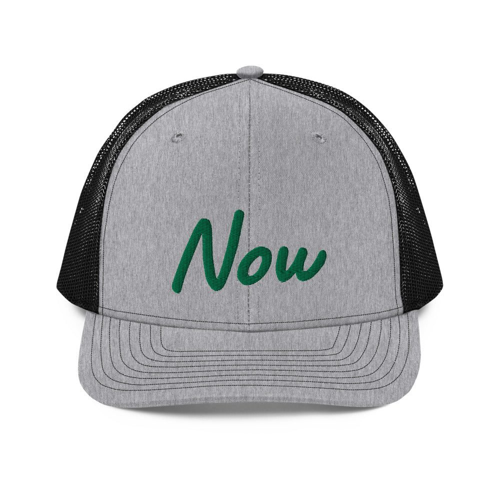 Now In Emerald Embroidery on Snapback Trucker Hat