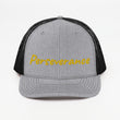 Perseverance In Gold Embroidery on Snapback Trucker Hat