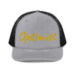 Optimist In Gold Embroidery on Snapback Trucker Hat