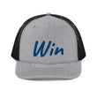 Win In Sapphire Embroidery on Snapback Trucker Hat