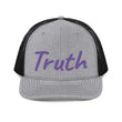 Truth In Amethyst Embroidery on Snapback Trucker Hat