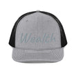 Wealth In Silver Embroidery on Snapback Trucker Hat