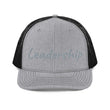 Leadership In Silver Embroidery on Snapback Trucker Hat