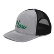 Now In Emerald Embroidery on Snapback Trucker Hat