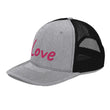 Love In Star Rose Quartz Embroidery on Snapback Trucker Hat