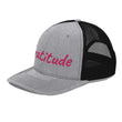 Gratitude In Star Rose Quartz Embroidery on Snapback Trucker Hat