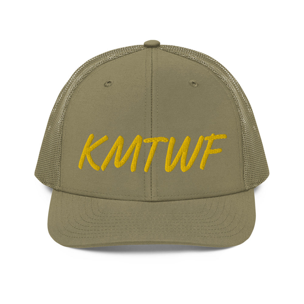 KMTWF In Gold Embroidery on Snapback Trucker Hat