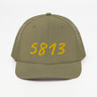 5813 In Gold Embroidery on Snapback Trucker Hat