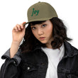 Joy In Emerald Embroidery on Snapback Trucker Hat