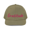 Gratitude In Star Rose Quartz Embroidery on Snapback Trucker Hat