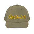 Optimist In Gold Embroidery on Snapback Trucker Hat