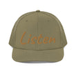 Listen In Copper Embroidery on Snapback Trucker Hat