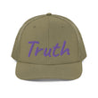 Truth In Amethyst Embroidery on Snapback Trucker Hat