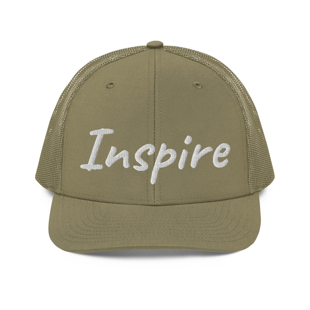 Inspire In Diamond Embroidery on Snapback Trucker Hat