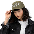 5813 In Pearl Embroidery on Snapback Trucker Hat