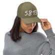 5813 In Pearl Embroidery on Snapback Trucker Hat