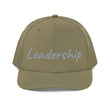 Leadership In Silver Embroidery on Snapback Trucker Hat