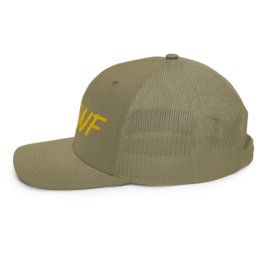 KMTWF In Gold Embroidery on Snapback Trucker Hat