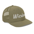 Wisdom In Marble Embroidery on Snapback Trucker Hat