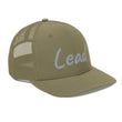 Lead In Silver Embroidery on Snapback Trucker Hat