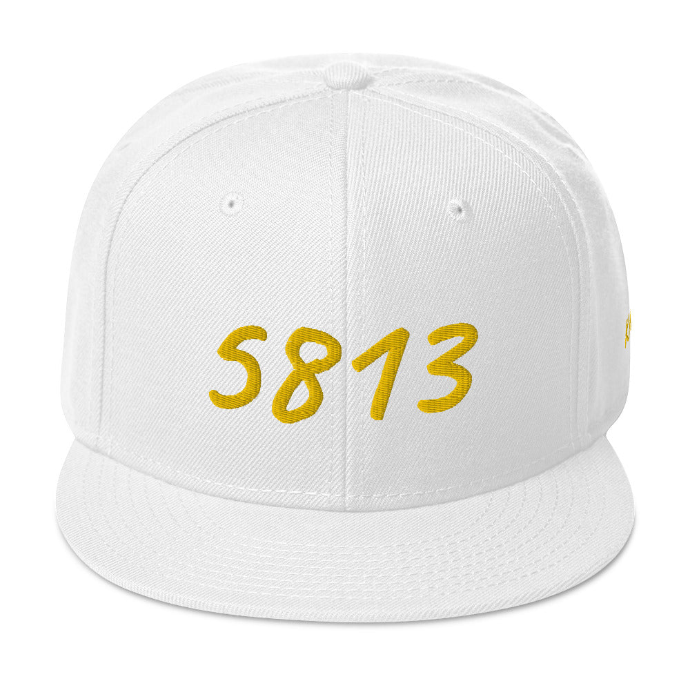 5813 In Gold Embroidery on Snapback Cap