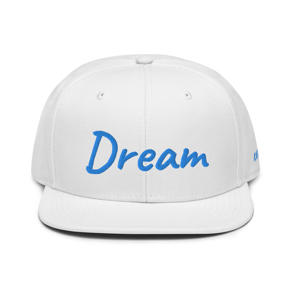 Dream In Sapphire Embroidery on Snapback Cap