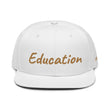 Education In Copper Embroidery on Snapback Cap