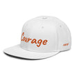 Courage In Amber Embroidery on Snapback Cap