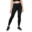 Binary Instructions To Keep Moving The World Forward With Venusian Earth In Green on Women's Sports Leggings