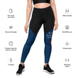 Believe To Win Haiku With Sun Tree on Women's Sports Leggings