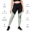 Love Gratitude Peace Harmony Haiku With Bamboo on Women's Sports Leggings