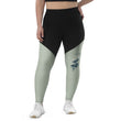 Love Gratitude Peace Harmony Haiku With Bamboo on Women's Sports Leggings