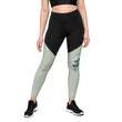 Love Gratitude Peace Harmony Haiku With Bamboo on Women's Sports Leggings