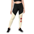 Descendants Need Ancestors Haiku With Pagoda on Women's Sports Leggings