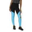 Baby Animals Keep Moving The World Forward In Blue on Women's Sports Leggings