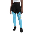 Baby Animals Keep Moving The World Forward In Blue on Women's Sports Leggings