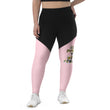 Baby Animals Keep Moving The World Forward In Pink on Women's Sports Leggings