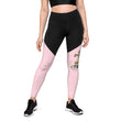 Baby Animals Keep Moving The World Forward In Pink on Women's Sports Leggings