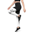 Charcoal Sketch Dreaming To Keep Moving The World Forward on Women's Sports Leggings