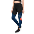 Believe To Win Haiku With Sun Tree on Women's Sports Leggings