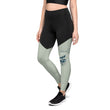 Love Gratitude Peace Harmony Haiku With Bamboo on Women's Sports Leggings