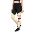 Descendants Need Ancestors Haiku With Pagoda on Women's Sports Leggings