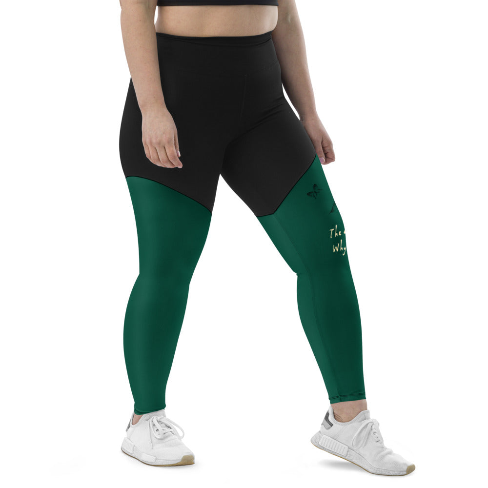 Always Win Now Haiku With Butterfly on Women's Sports Leggings