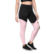 Baby Animals Keep Moving The World Forward In Pink on Women's Sports Leggings