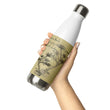 Matsuo Basho Haiku With Bonsai on Stainless Steel Water Bottle