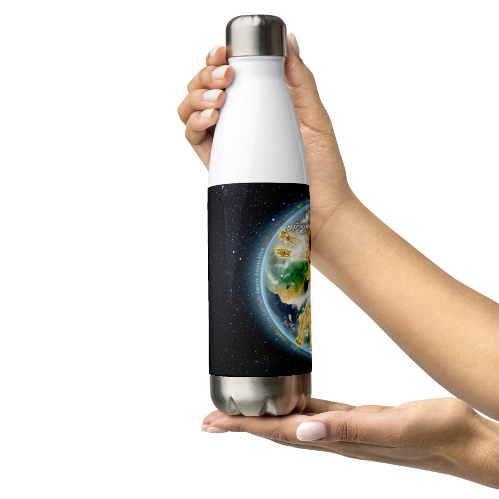 Vitruvian Earth on Stainless Steel Water Bottle