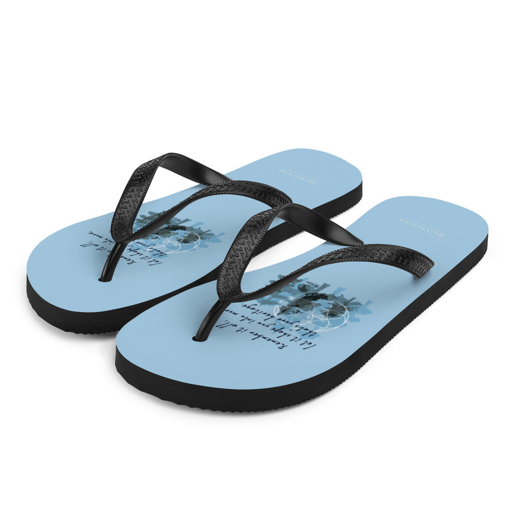 Remember Your Heritage Haiku With Trees on Flip Flops