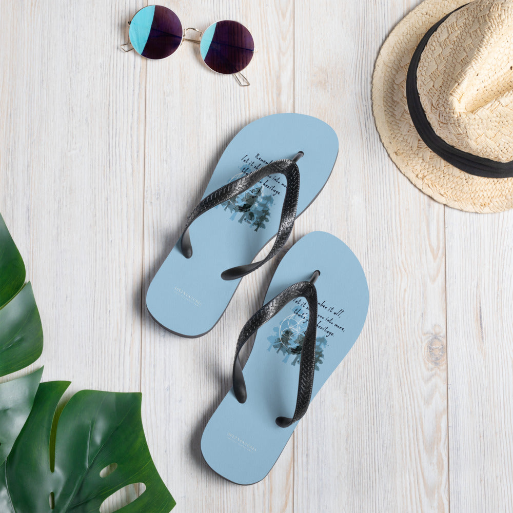 Remember Your Heritage Haiku With Trees on Flip Flops